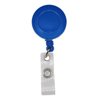 Blue Retractable ID Zinger Reel (100 Pack)