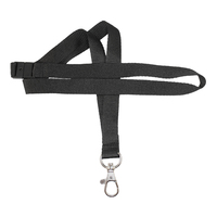 Premium Black 15mm Lanyard (100 Pack) 