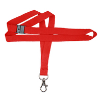 Premium Red 15mmn Lanyard (100Pack) 